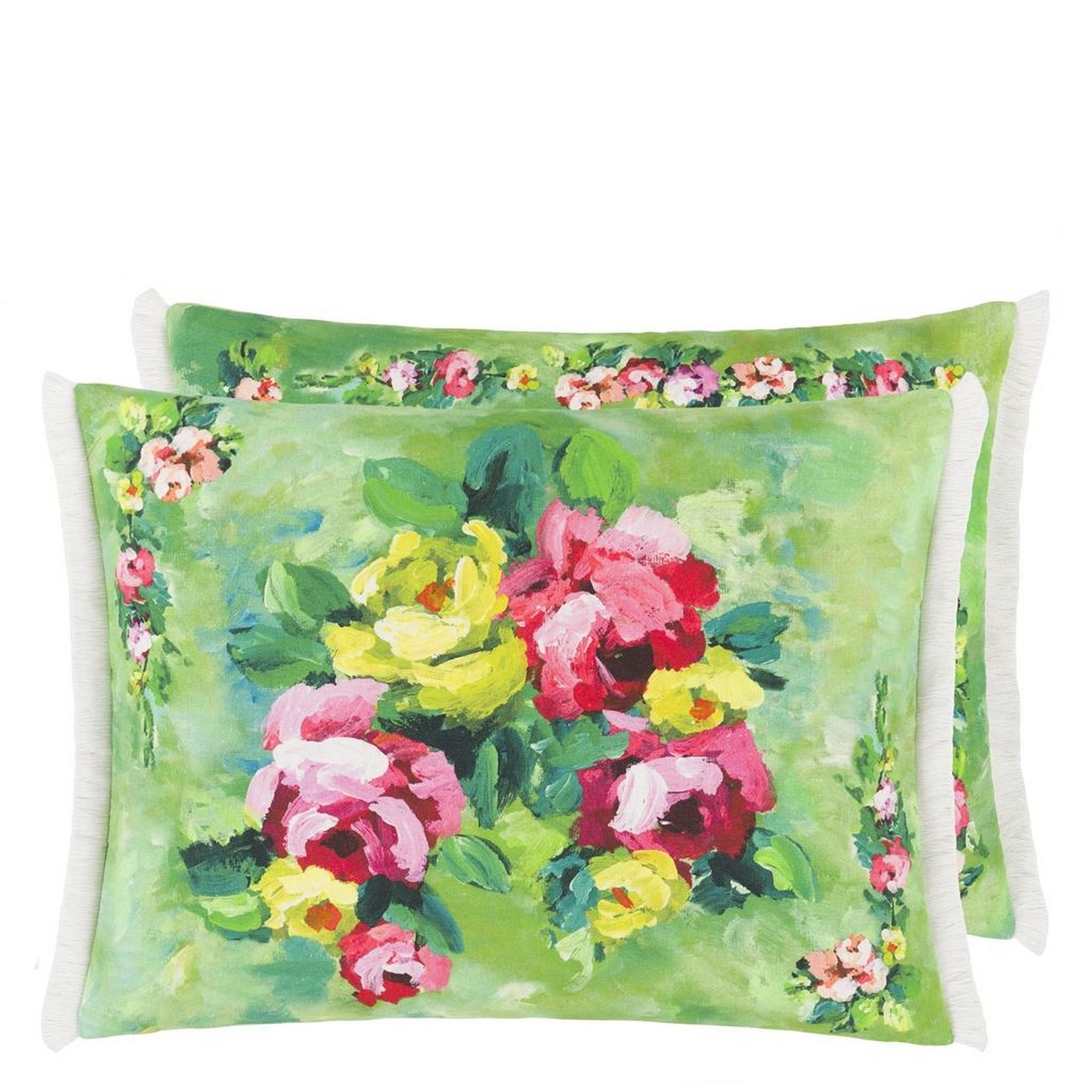 Ghirlanda Cushion By Designers Guild In Emerald Green